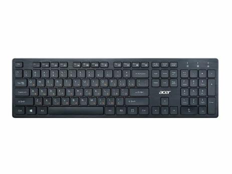 Клавиатура проводная Acer OKW122, USB, черный
