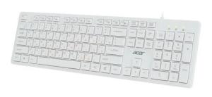 Клавиатура проводная Acer OKW123, USB, белый