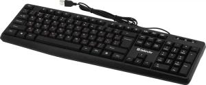 Клавиатура проводная Defender Concept HB-164, USB, черный