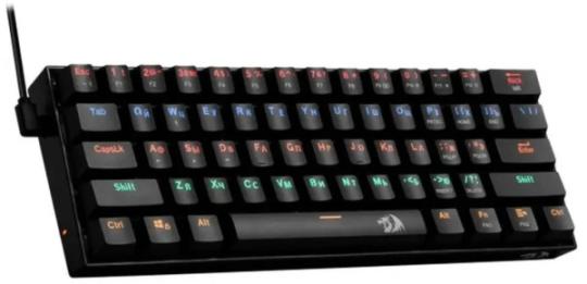 Клавиатура проводная Defender Redragon Lakshmi, USB, черный