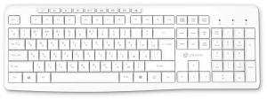 Клавиатура Oklick K225W беспроводная, радиоканал, белый