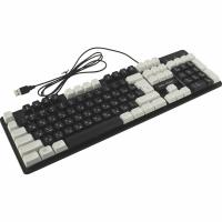 Клавиатура проводная Defender Dark Knight R GK-077, USB, черный/белый