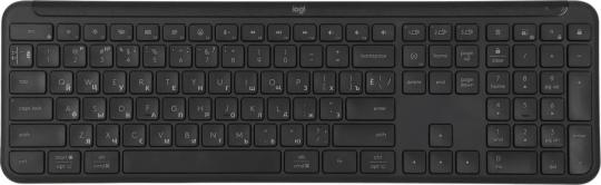 Клавиатура Logitech Signature Slim K950 беспроводная, Bluetooth, радиоканал, серый