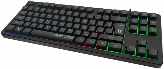 Клавиатура проводная Defender Dark Lord GK-580, USB, черный