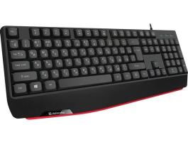 Клавиатура проводная Defender Atom HB-546, USB, черный
