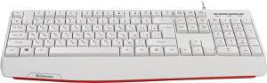 Клавиатура проводная Defender Atom HB-546, USB, белый