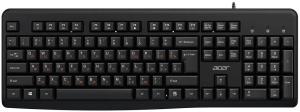 Клавиатура Acer OKW500 черный USB Multimedia (ZL.KBDEE.01T) кабель 1.8м