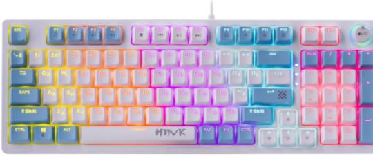 Клавиатура проводная Defender Hawk GK-418, USB, белый