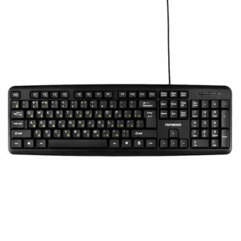 Клавиатура Гарнизон GK-100L проводная, USB Type-A, чёрный