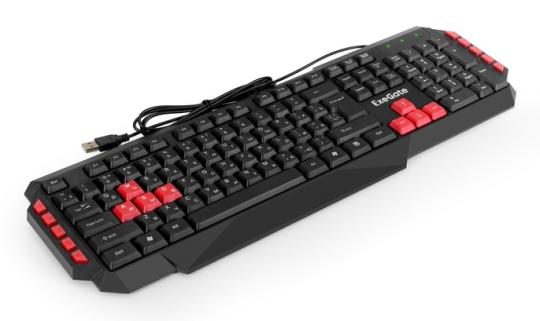 Клавиатура проводная ExeGate Multimedia Professional Standard LY-505M проводная, USB, черный