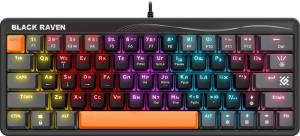 Клавиатура проводная Defender MECHANICAL BLK RAVEN GK-417 RU RGb