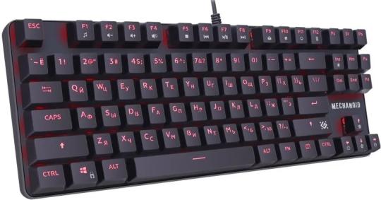 Клавиатура проводная Defender MECHANICAL MECHANOID GK-581 RU BLK