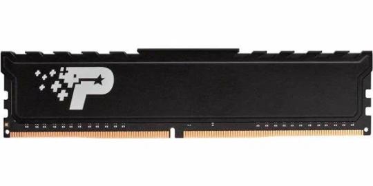 Оперативная память Patriot Signature, DDR4, 16GB (2x8 GB), 2666 MHz, CL17, DIMM