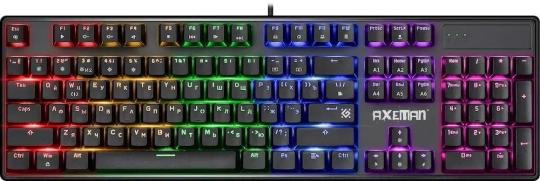 Клавиатура Defender Axeman GK-302 проводная, USB Type-A, чёрный