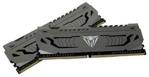 Оперативная память Patriot Viper Steel, DDR4, 32GB (2x16 GB), 3200 MHz, CL16, DIMM, радиатор, черный