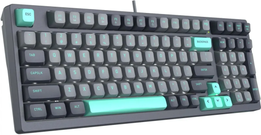 Клавиатура проводная A4Tech Fstyler FS300 механическая черный/серый USB for gamer LED (FS300 PANDA ROCK)