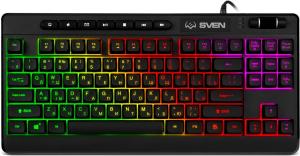 Клавиатура Sven KB-G8200 проводная, USB Type-A, чёрный