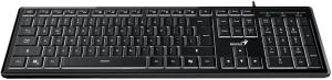 Клавиатура проводная Genius SlimStar 820, черный, USB, 104 клавиши 31310055402