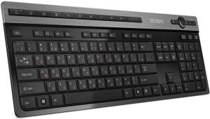 Клавиатура Sven KB-E5500W беспроводная, радиоканал, чёрный
