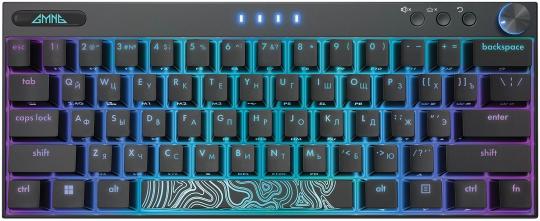 Клавиатура беспроводная GMNG GG-KB500XW (1910516), USB, Bluetooth/Радиоканал, черный