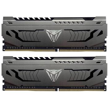 Оперативная память Patriot Viper Steel, DDR4, 16GB (2x8 GB), 3600 MHz, CL18, DIMM, радиатор, черный