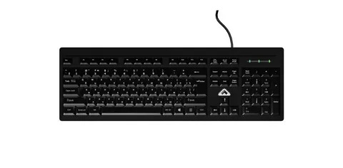 Клавиатура проводная БЕШТАУ КЛ104РУ (SG) (104 клавиши, USB, 1,8 м, цвет русской/латинской раскладки белый/белый, лазерная гравировка, черная/МИНПРОМТОРГ (МПТ))