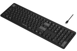 Клавиатура беспроводная A4Tech Fstyler FBX55C черный USB BT/Radio slim Multimedia (FBX55C)