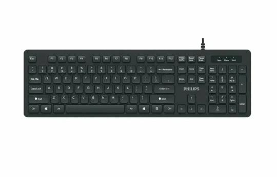 Клавиатура Philips SPK6264 проводная, USB Type-A, чёрный