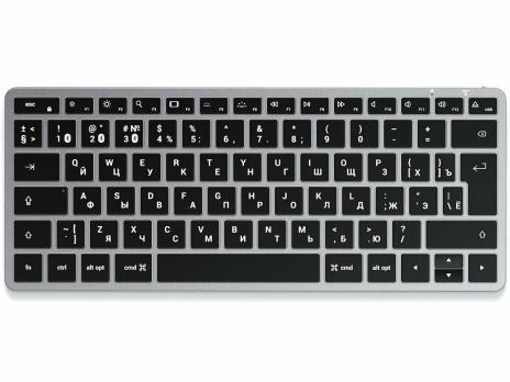 Клавиатура Satechi Slim X1 беспроводная, Bluetooth, серебристый