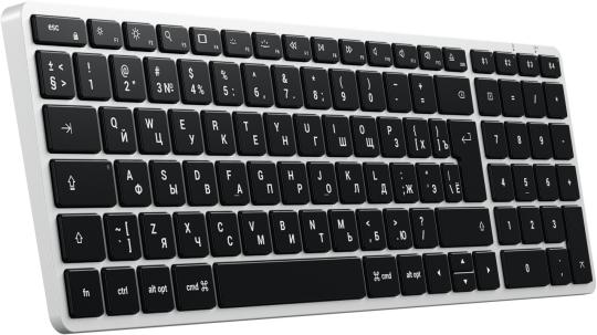 Клавиатура Satechi Slim X2 беспроводная, Bluetooth, серый