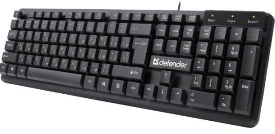 Клавиатура проводная Defender Symbol HB-559 RU USB черный