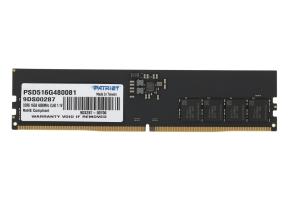 Оперативная память Patriot Signature, DDR5, 16GB (1x16 GB), 4800 MHz, CL40, DIMM