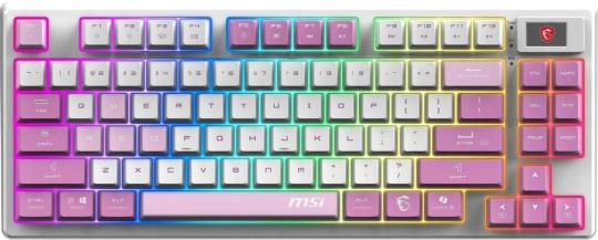 Клавиатура MSI Forge GK600 гибридная, Bluetooth, радиоканал, белый