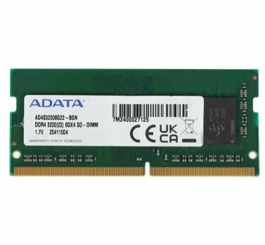 Оперативная память ADATA, DDR4, 8GB (1x8GB), 3200MHz, SO-DIMM