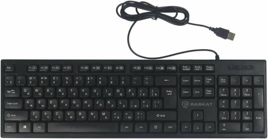 Клавиатура Raskat K005 проводная, USB Type-A, чёрный