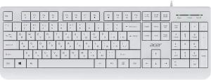 Клавиатура Acer OKW400 проводная, USB Type-A, белый
