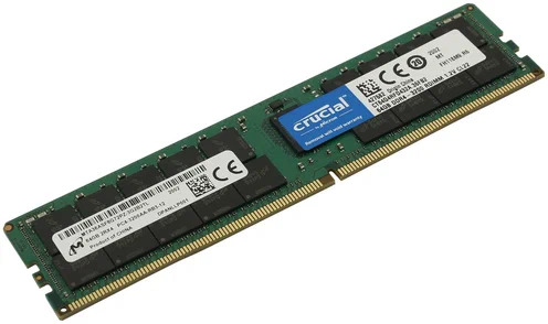 Оперативная память Crucial, DDR4, 64GB (1x64GB), 3200MHz, CL22, ECC, RDIMM