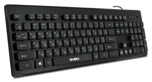 Клавиатура Sven KB-C7500EL проводная, USB Type-A, чёрный