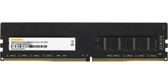 Оперативная память Digma, DDR4, 32GB (1x32GB), 2666MHz, CL19, SO-DIMM