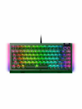 Клавиатура Razer BlackWidow V4 75% Orange Switch Phantom Green Edition проводная, USB Type-A, зелёный