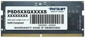 Оперативная память Patriot Signature, DDR5, 8GB (1x8 GB), 5600 MHz, CL46, SO-DIMM