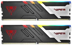 Оперативная память Patriot Viper Venom, DDR5, 32GB (2x16GB), 6400MHz, CL32, DIMM, с радиатором, черный