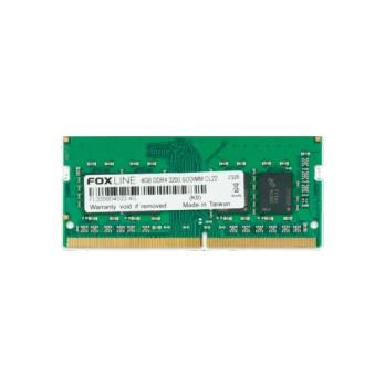 Оперативная память Foxline, DDR4, 4GB (1x4 GB), 3200 MHz, CL22, SO-DIMM