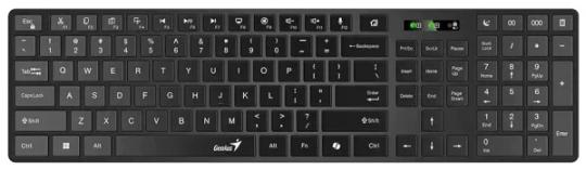 Клавиатура Genius Slimstar 7250BT беспроводная, Bluetooth, радиоканал, черный