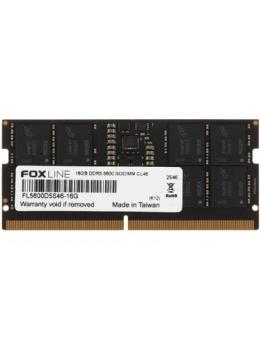 Оперативная память Foxline, DDR5, 16GB (1x16 GB), 5600 MHz, CL46, DIMM