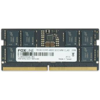 Оперативная память Foxline, DDR5, 16GB (1x16 GB), 5600 MHz, CL46, SO-DIMM