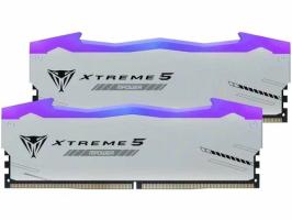 Оперативная память Patriot Viper Xtreme 5, DDR5, 32Gb (2x16GB), 6000MHz, CL30, DIMM, с радиаторами, RGb, серебристый