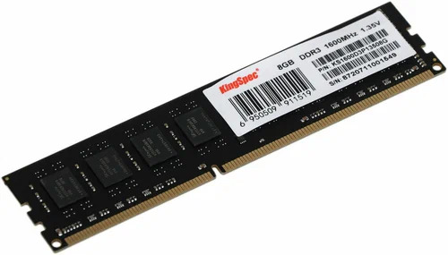 Оперативная память KingSpec, DDR3, 8GB (1x8GB), 1600 MHz, CL11, DIMM