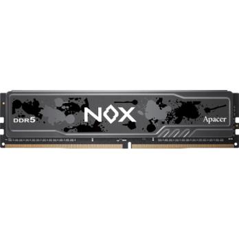 Оперативная память Apacer Nox, DDR5, 16Gb (1x16 GB), 6000 MHz, CL40, DIMM, радиатор, черный