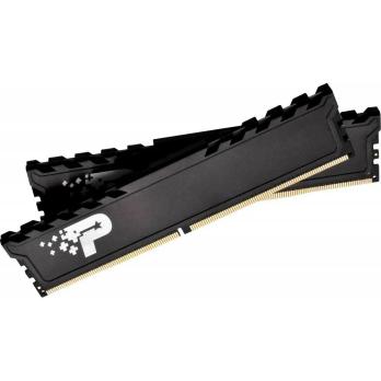 Оперативная память Patriot Signature Premium, DDR4, 8GB (1x8GB), 3200 MHz, CL22, с радиатором, чёрный
